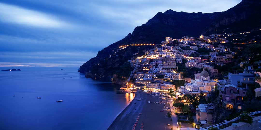 Positano by night